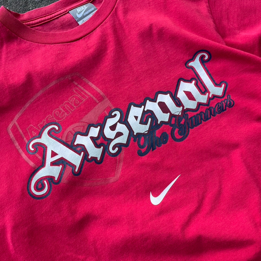Vintage Red Nike Arsenal Tee - M