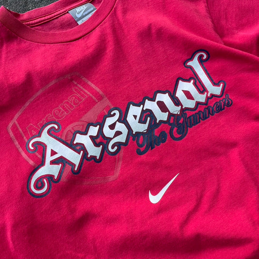 Vintage Red Nike Arsenal Tee - M