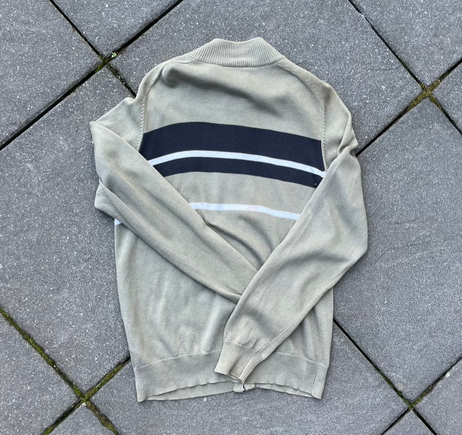 2008 Green Adidas Knit Zip Up - L