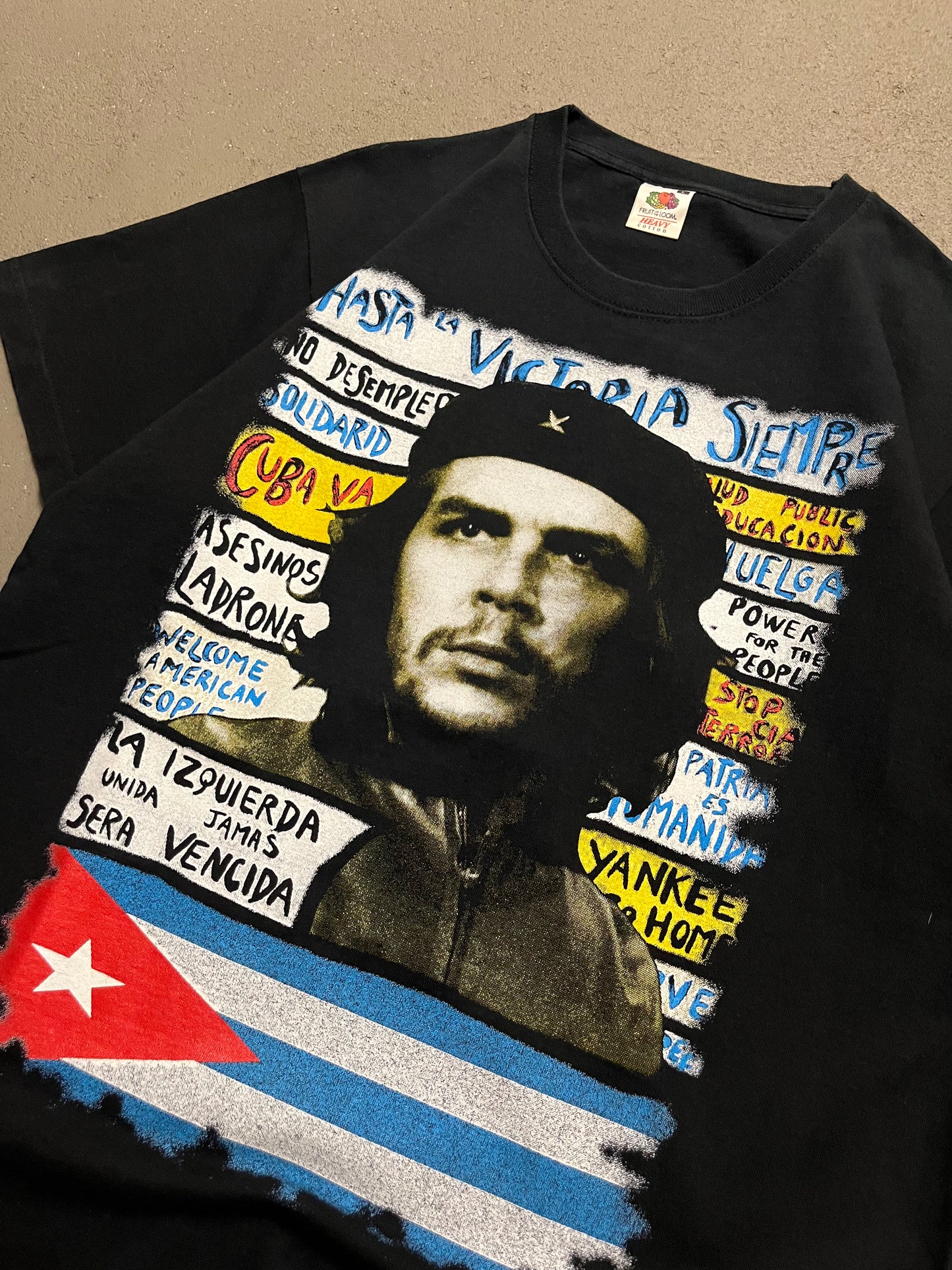 Vintage Black Fruit of the Loom Che Guevara Tee - L