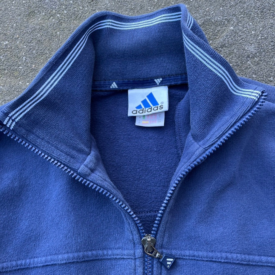 Vintage Blue Adidas Zip Up - M