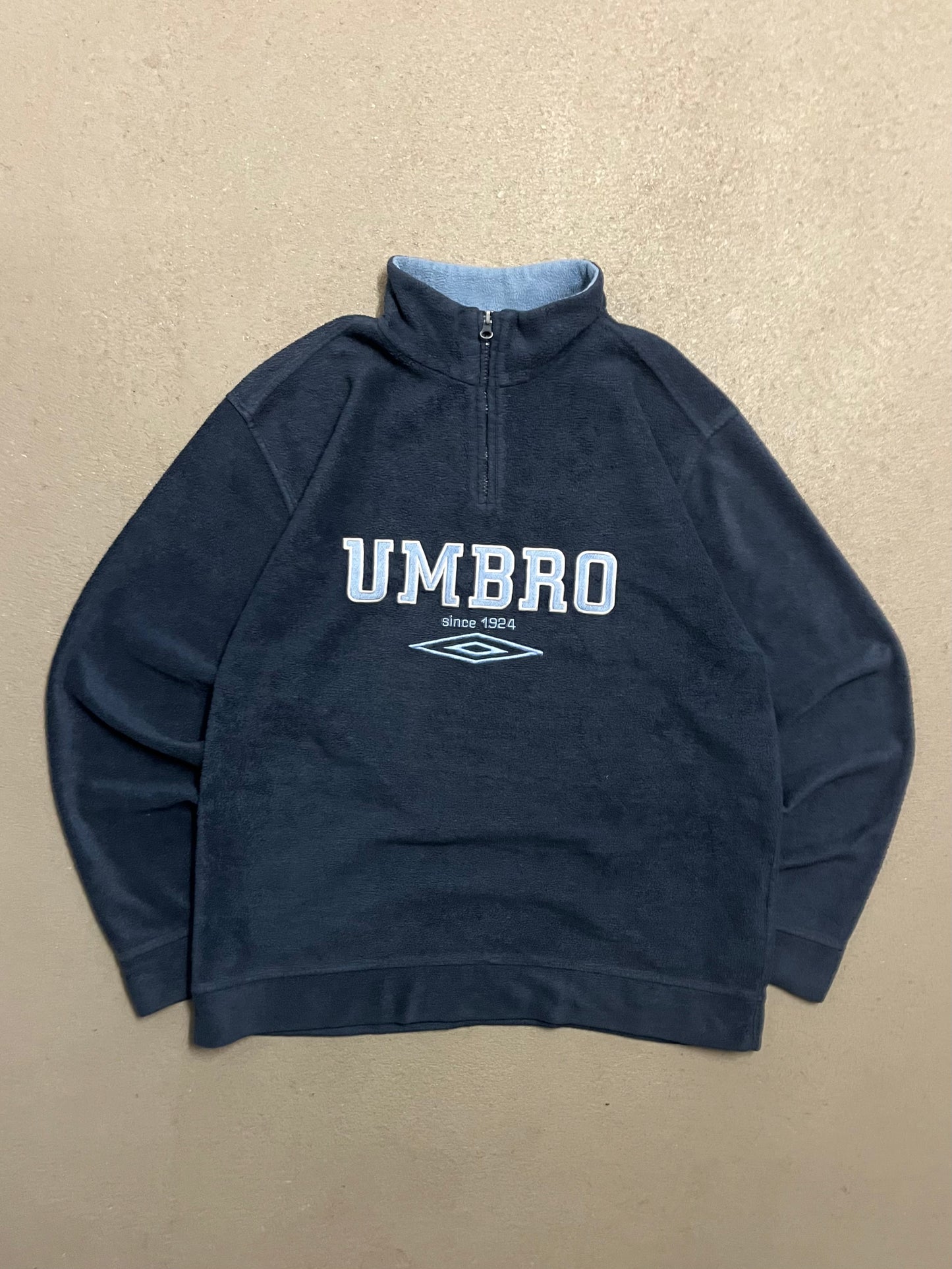 Vintage Y2K Umbro Half Zip Fleece - L
