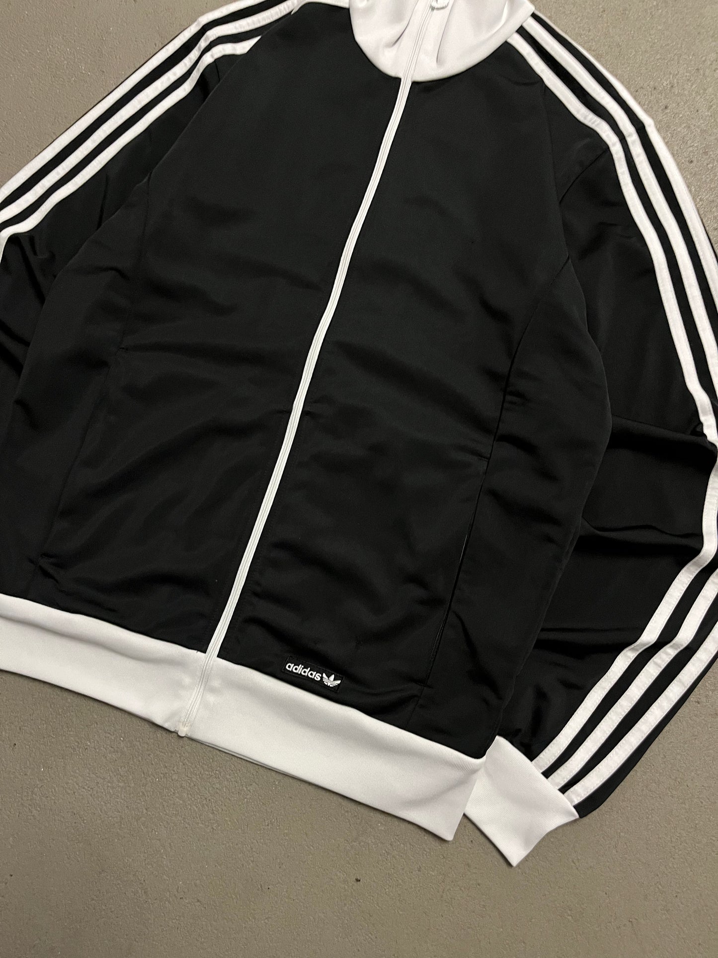 2008 Black Adidas Beckenbauer Track Jacket - M