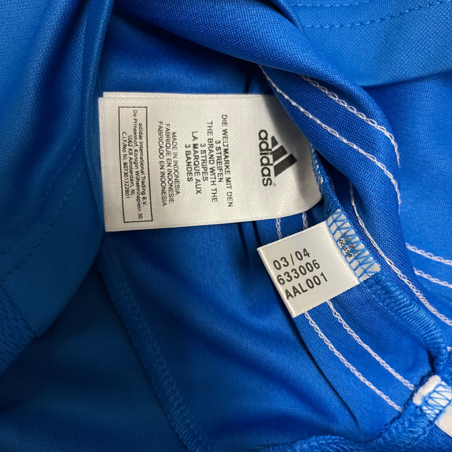 Vintage 2004 Blue Adidas Italia Top - L (W)