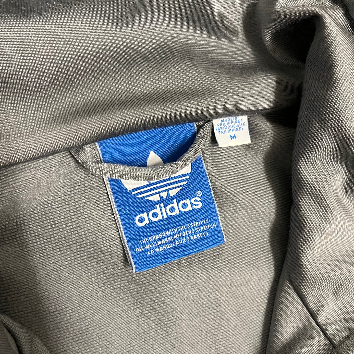 2012 Silver Adidas Firebird Track Jacket - M