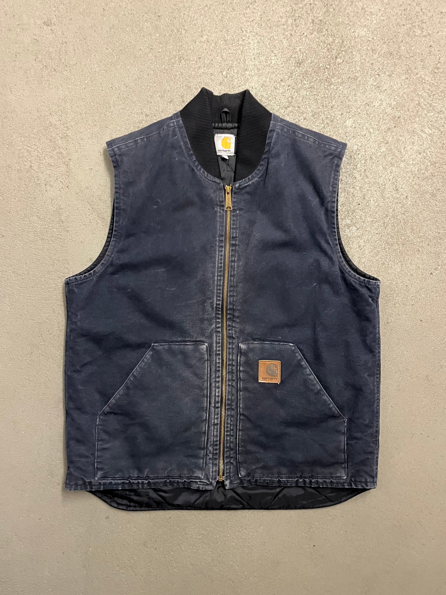 Vintage Blue Faded Carhartt Vest - L