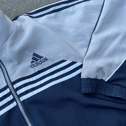 Vintage Grey Adidas Track Jacket - M