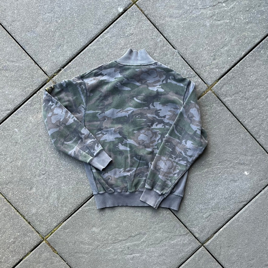 Vintage Green Camo Quicksilver Zip Up - L (W)