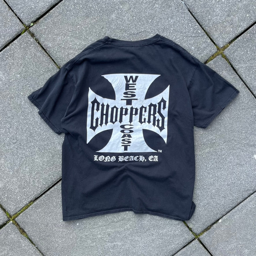 Vintage Black West Coast Choppers Tee - M