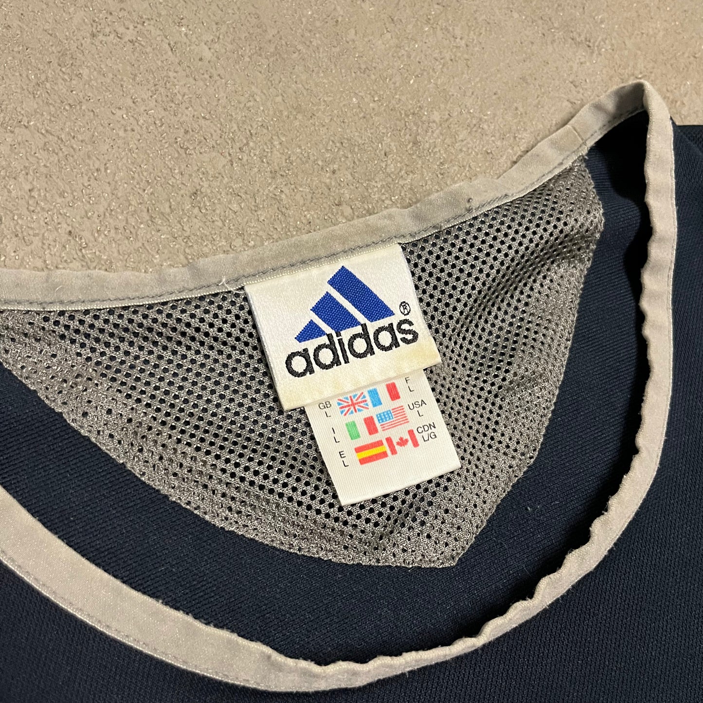 Vintage 2000 Blue Adidas Tee - L