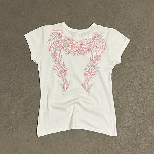 2008 White Harley Davidson Tribal Tee - S (W)