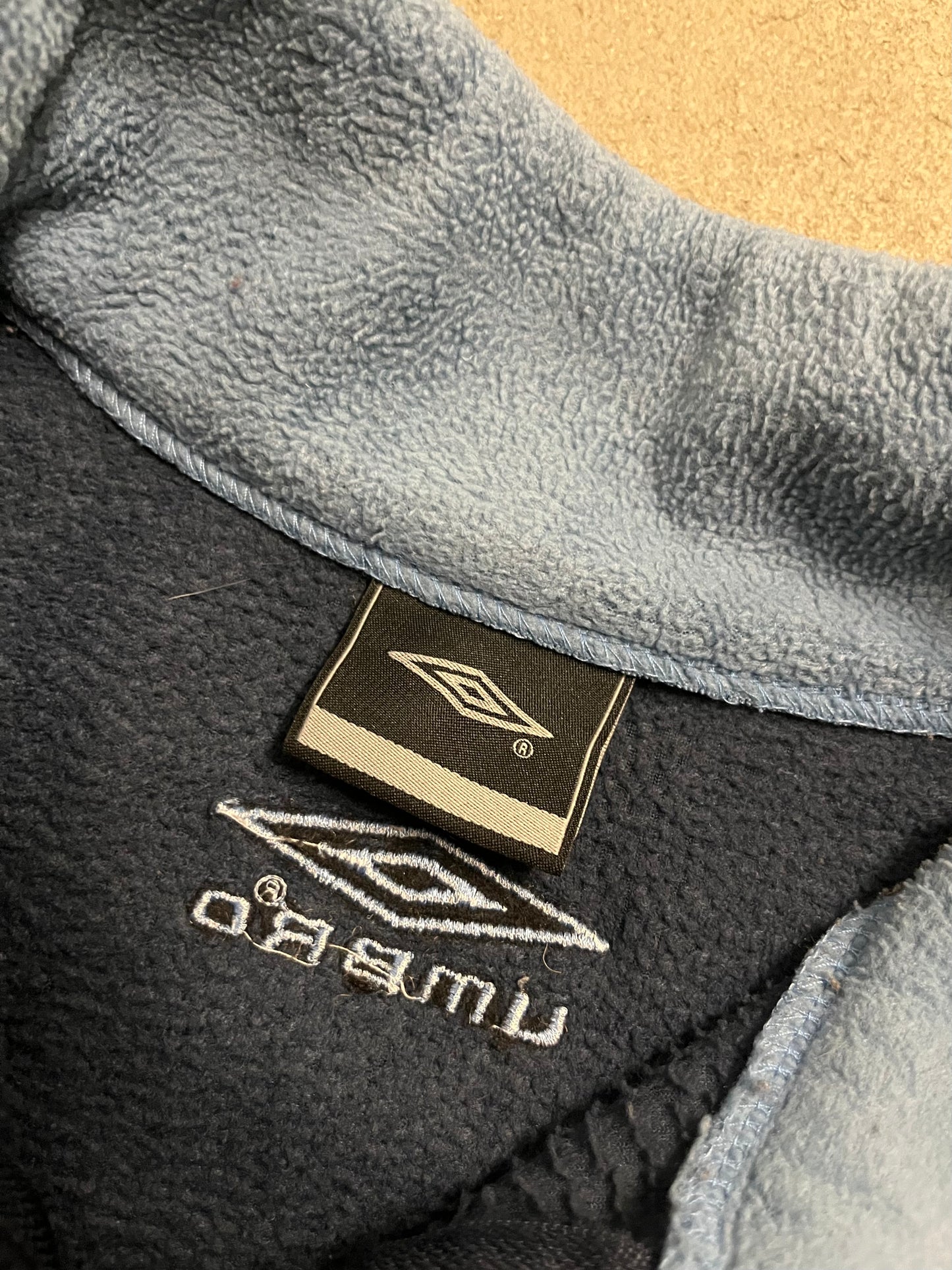 Vintage Y2K Umbro Half Zip Fleece - L