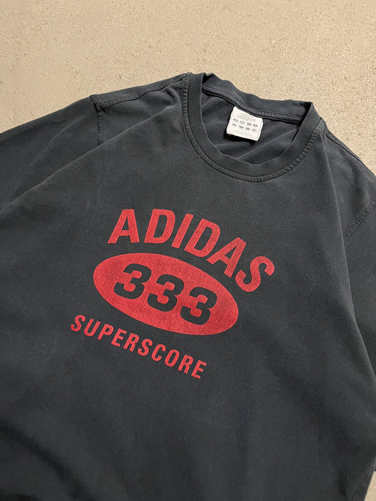 Vintage Y2K 2005 Black Faded Adidas Tee - M