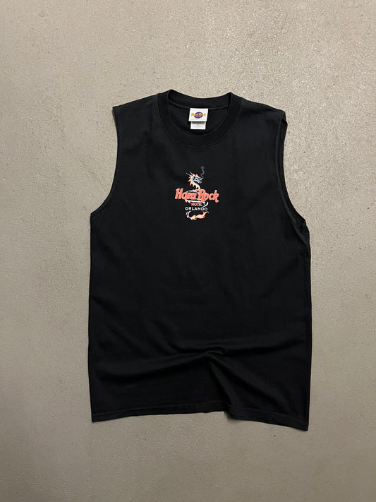 Vintage Y2K Black Hard Rock Dragon Tank Top - M