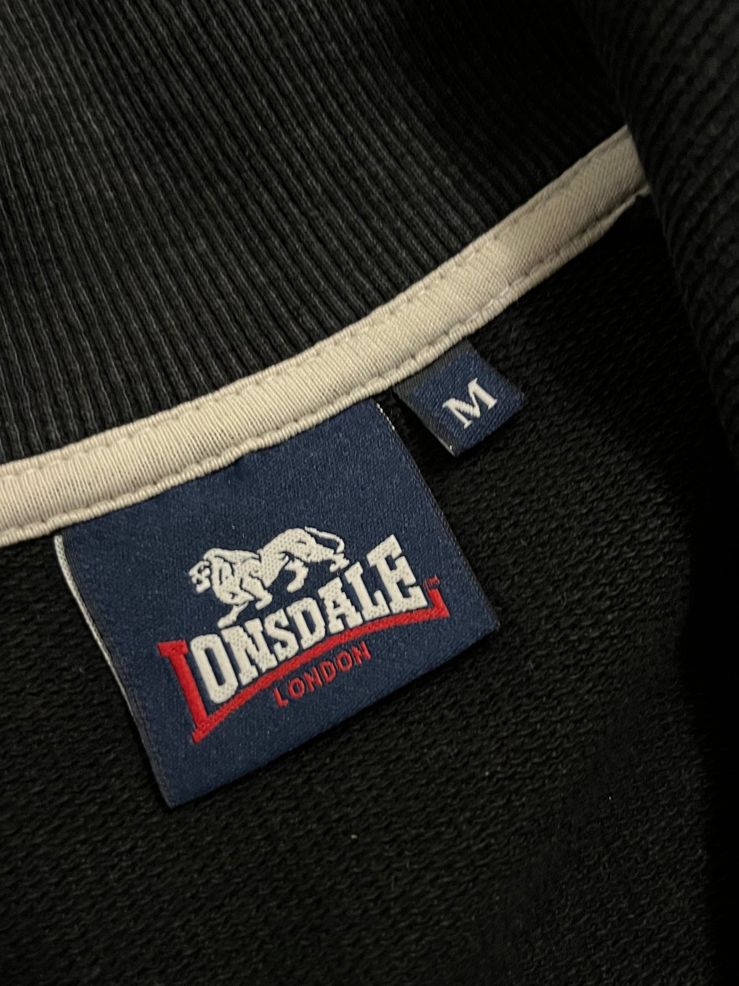 Vintage Black White Lonsdale Track Jacket - M (W)