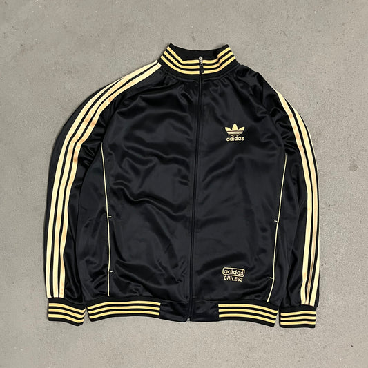Vintage Black Gold Chile62 Adidas Track Jacket - L